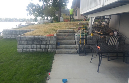 Retaining Wall Straw Blanket